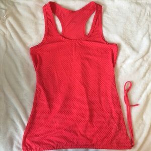NWOT Protokolo Pink Tank With Tie Bottom